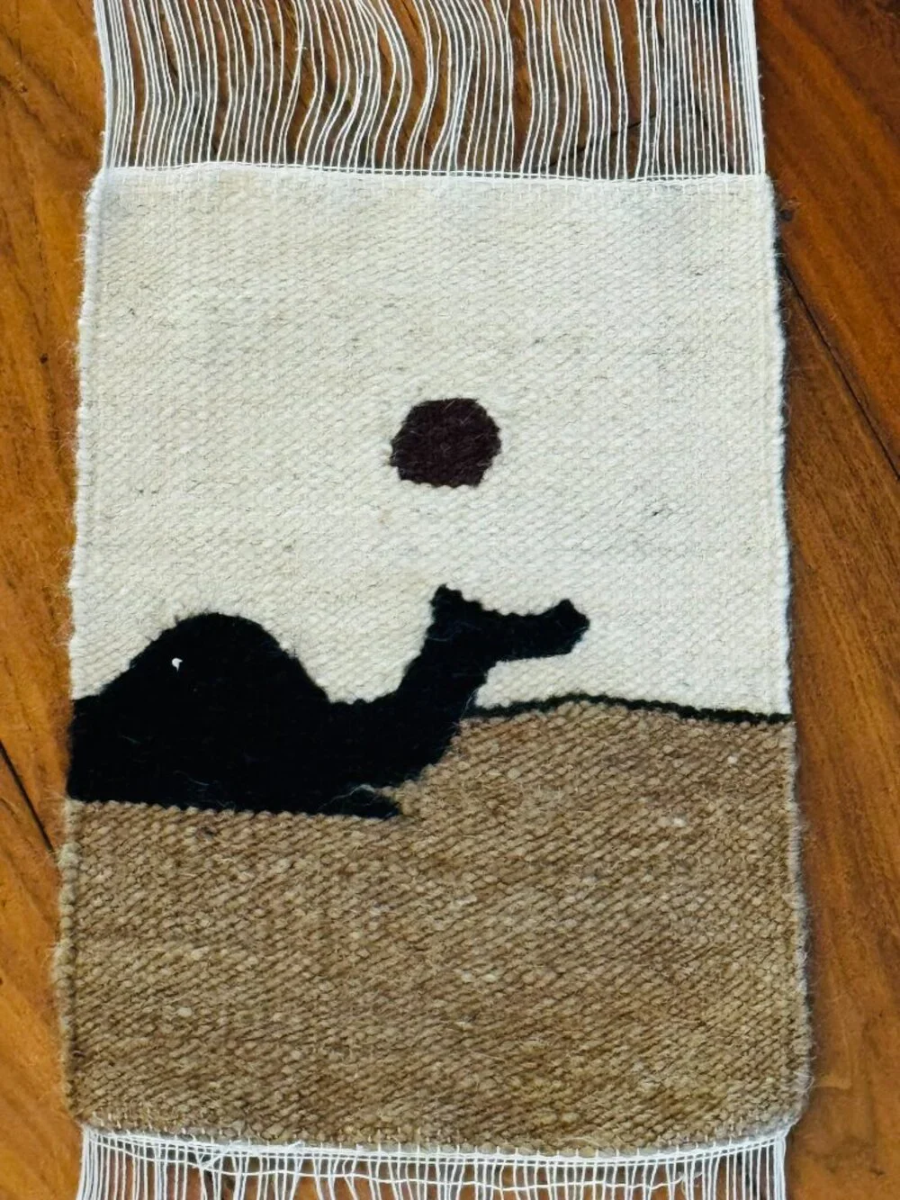 Woven Egyptian Art Handwoven Textile Runner Wall Decor 84x7.5